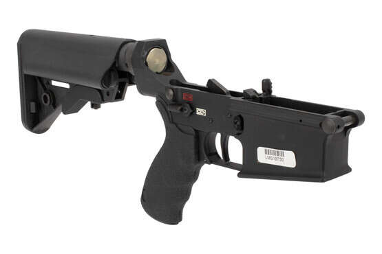 Lewis machine and Tool MWS AR10 upper receiver features a mil-spec hardcoat anodized finish